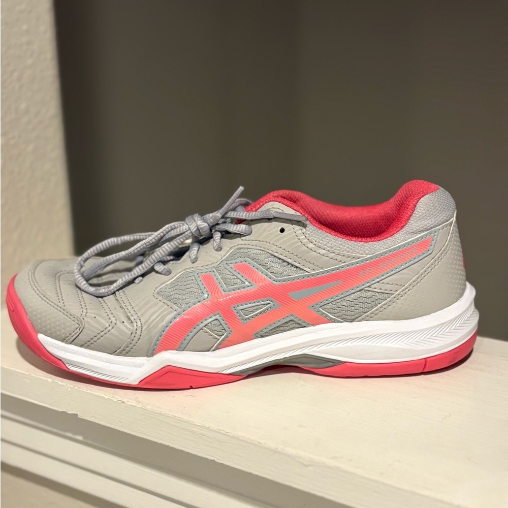 Asics Women's Gel-Dedicate 1042A067 Grey Pink Running Shoe Size 8.5 - Picture 4 of 9